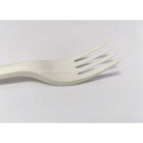 Disposable Compostable Dinnerware Forks 100% Biodegradable Plant-based Natural Safe Cutlery Forks Manufactory